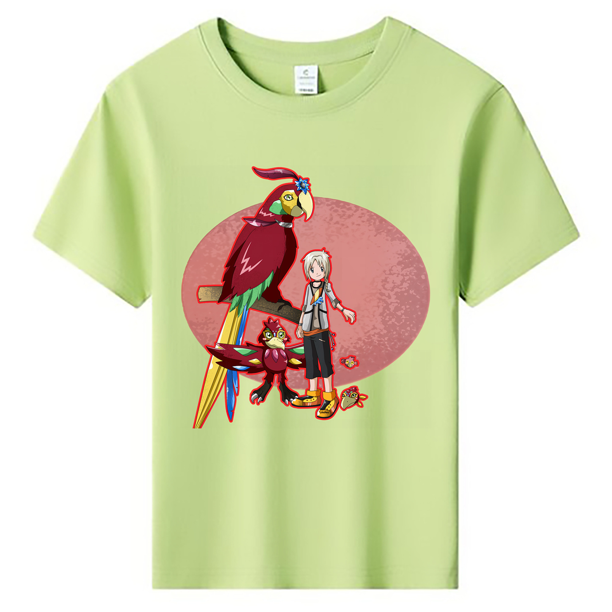（画像用） Digimon デジタルモンスター/デジモン 綿100％キッズTシャツ（フロントプリント）